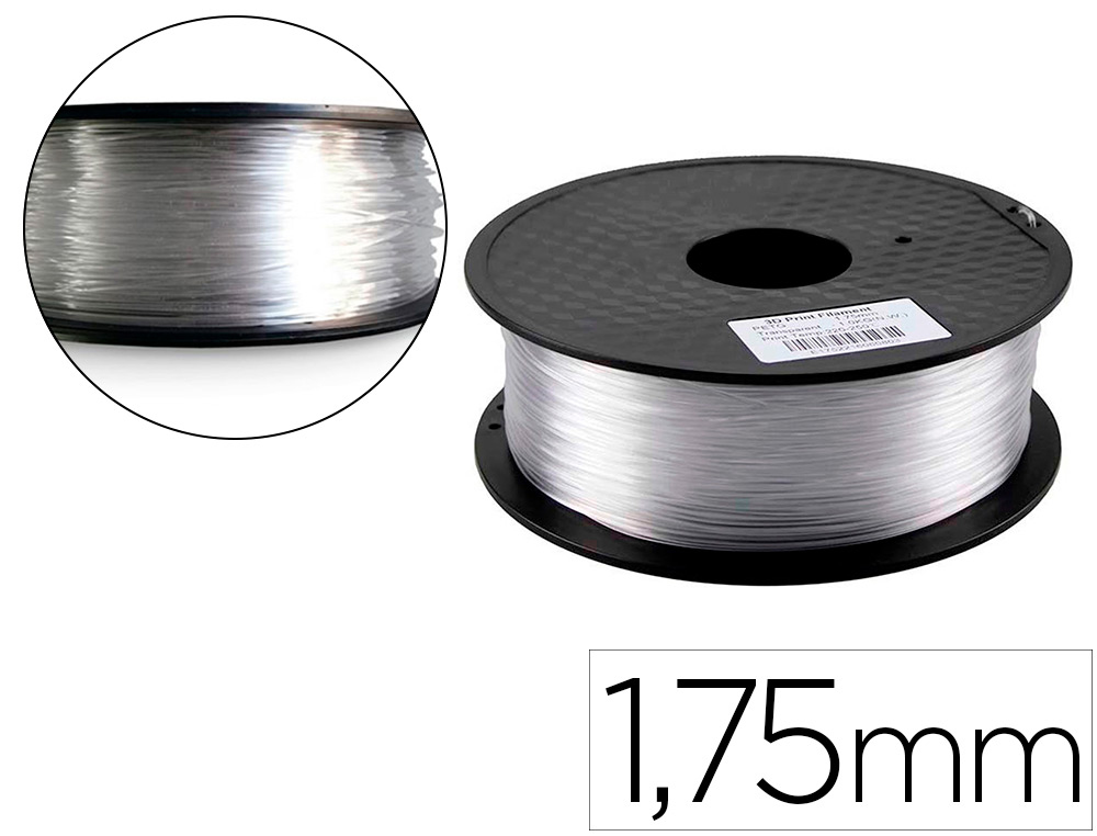 COLIDO - 3D - Filamento petg 1,75 mm 1 kg transparente (Ref. COL3D-LCD071X)