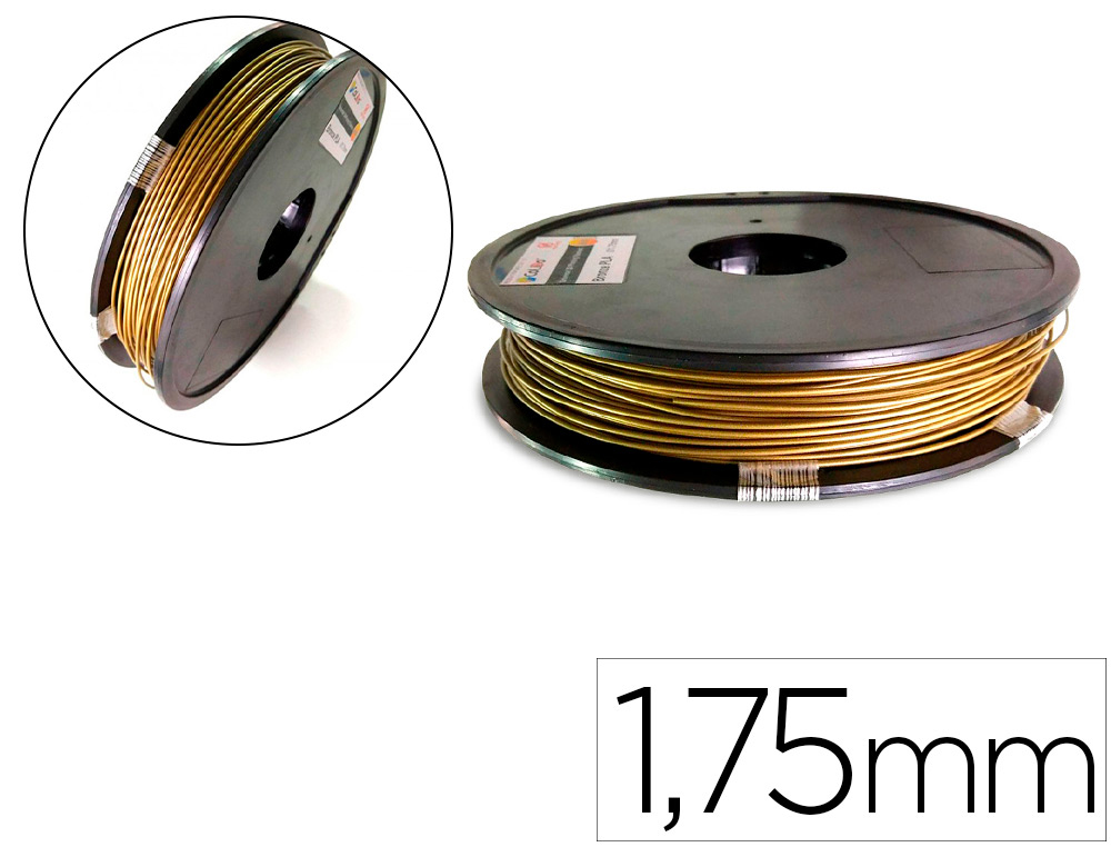 COLIDO - 3D - Filamento pla 1,75 mm 0,5 kg bronce (Ref. COL3D-LCD056Z)