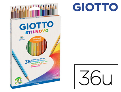 GIOTTO - Lapices de colores stilnovo caja de 36 colores surtidos (Ref. F25670000)