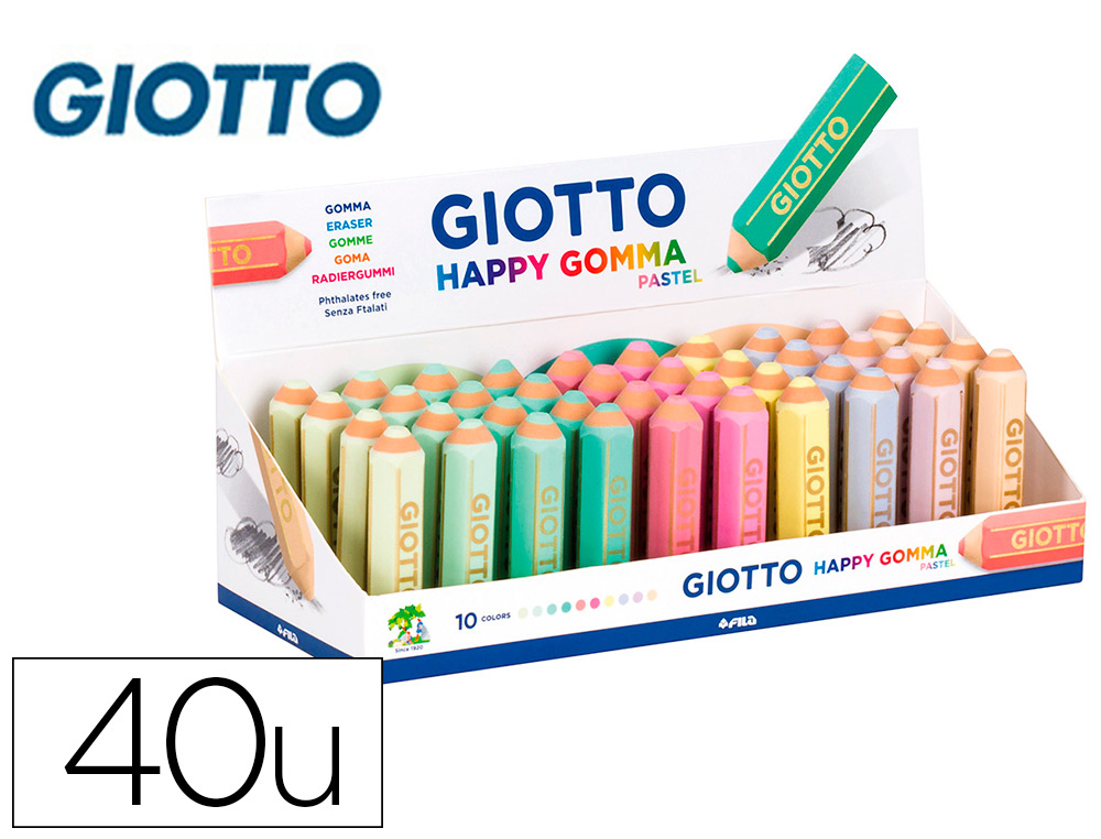 GIOTTO - Goma happy gomma pastel forma de lapiz (Ref. F234000)