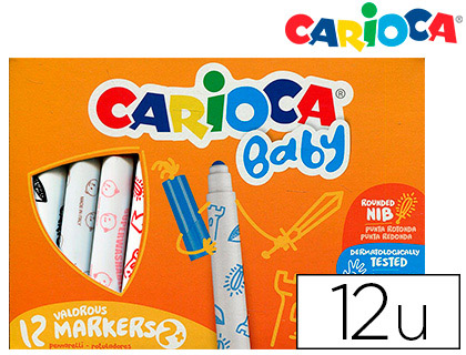 CARIOCA - Rotulador baby 2 años caja 12 colores surtidos (Ref. 42814)