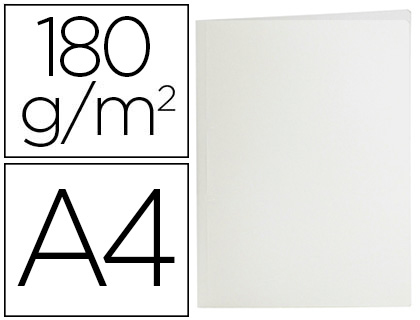 LIDERPAPEL - Subcarpeta A4 blanco 180g/m2 (Ref. SC29)