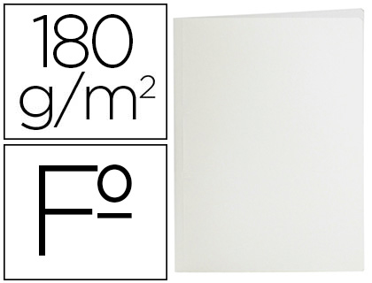 LIDERPAPEL - Subcarpeta folio blanco 180g/m2 (Ref. SC36)