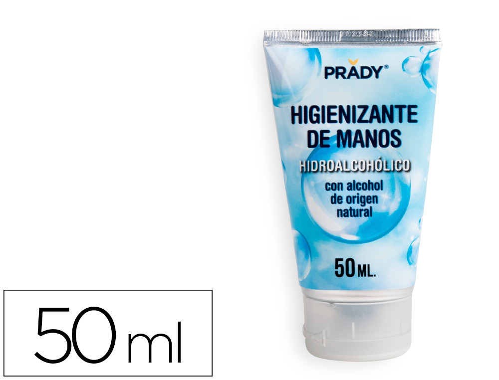 Gel hidroalcoholico higienizante para manos limpiay desinfecta sin necesidad de aclarado bote de 50 ml (Ref. 159437)