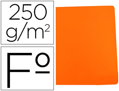 GIO - Subcarpeta cartulina simple intenso folio naranja 250g/m2 (Ref. 400040653)