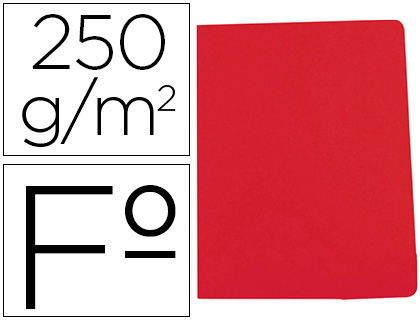 GIO - Subcarpeta cartulina simple intenso folio rojo 250g/m2 (Ref. 400040654)