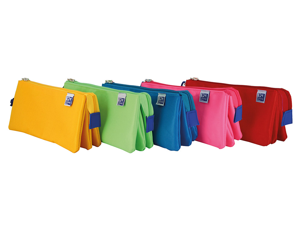 OXFORD - Bolso escolar portatodo kangoo kids triple colores surtidos 220x80x100 mm (Ref. 400150286)