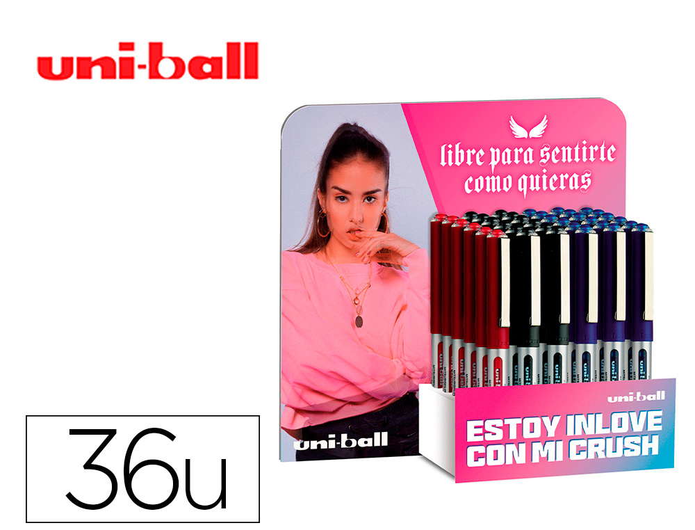 UNI-BALL - UNIBALL - Rotulador roller ub-150 micro eye tinta liquida 0,5 mm. expositor de 36 unidades colores surtidos (Ref. 182634742)