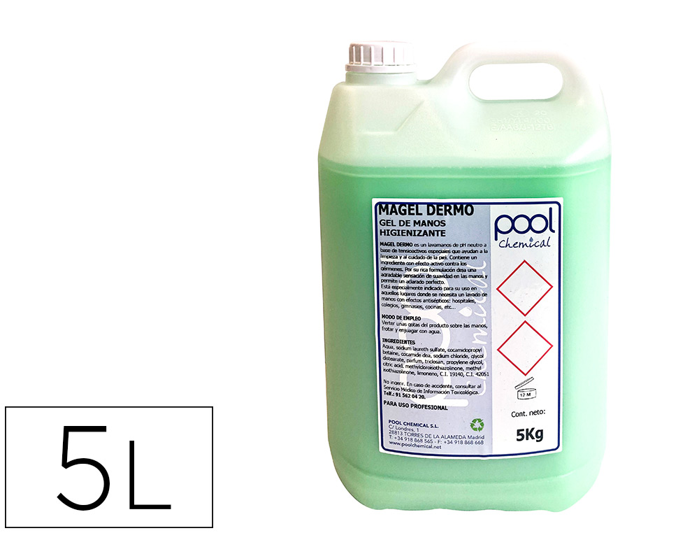 Limpiador jabon dahi para manos bactericida garrafa 5l (Ref. PCH068)
