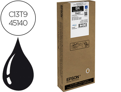 EPSON - Ink-jet t945 workforce pro wf c5210dw / c5290dw / c5710dwf / c5790dwf negro 5000 pag (Ref. C13T945140)