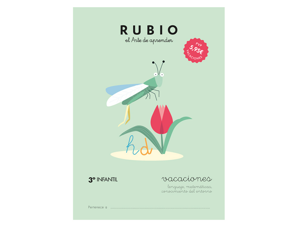 RUBIO - Cuaderno vacaciones repaso materias 3ºinfantil (Ref. VAC3I)