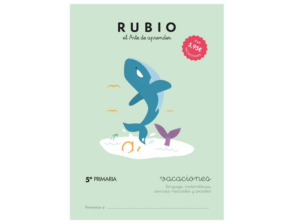 RUBIO - Cuaderno vacaciones repaso materias 5º primaria (Ref. VAC5P)