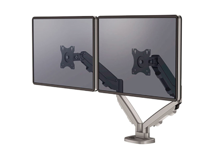 FELLOWES - Brazo para monitor serie eppa ajustable altura 2 pantallas normativa vesa hasta 10 kg plata (Ref. 9683301)