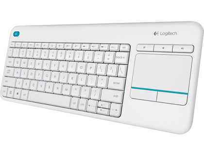 LOGITECH - Teclado k400 plus inalambrico touch pad blanco (Ref. 920-007138)