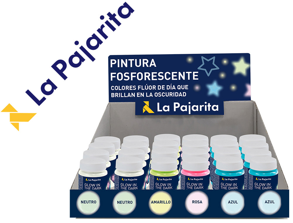 LA PAJARITA - Expositor sobremesa pintura fosforescente (Ref. 090912)