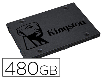 KINGSTON - Disco duro ssd 2,5\&quot; interno sa400s37 480 gb (Ref. SA400S37/480G) (Canon L.P.I. 0,24€ Incluido)