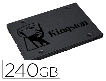 KINGSTON - Disco duro ssd 2,5\&quot; interno sa400s37 240 gb (Ref. SA400S37/240G) (Canon L.P.I. 0,24€ Incluido)