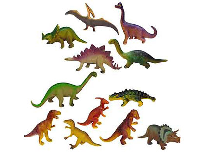 MINILAND - Juego dinosaurios 12 figuras (Ref. 25610)