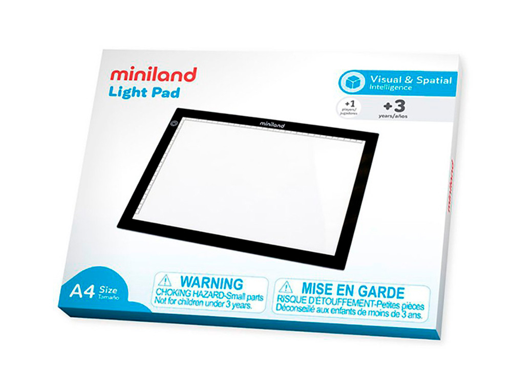 MINILAND - Mesa de luz ligera y comoda de transportar a cualquier lugar formato a4 (Ref. 95100)