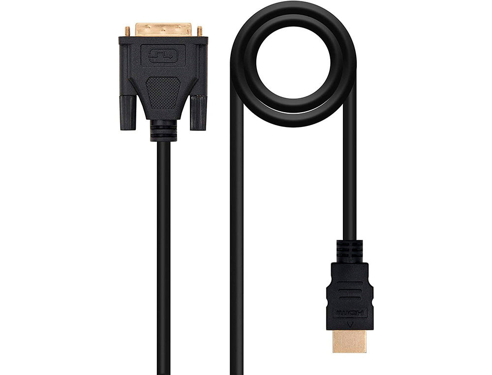 NANOCABLE - Cable dvi a hdmi dvi18+1/m-hdmi a/m color negro longitud 3 m (Ref. 10.15.0503)