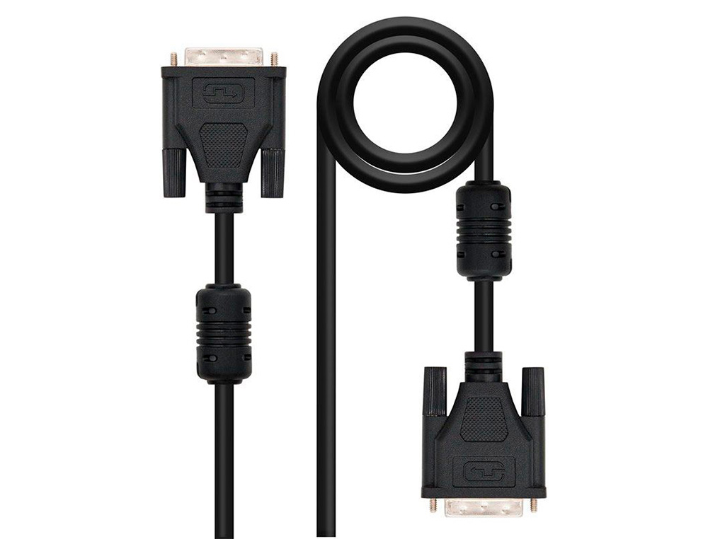 NANOCABLE - Cable dvi dual link 24+1/m-m color negro longitud 3 m (Ref. 10.15.0803)