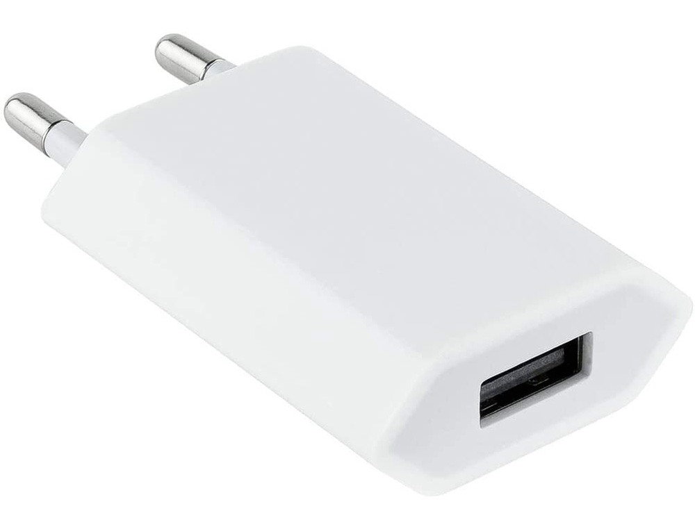 NANOCABLE - Mini cargador usb para ipod iphone 5v-1a color blanco (Ref. 10.10.2001)