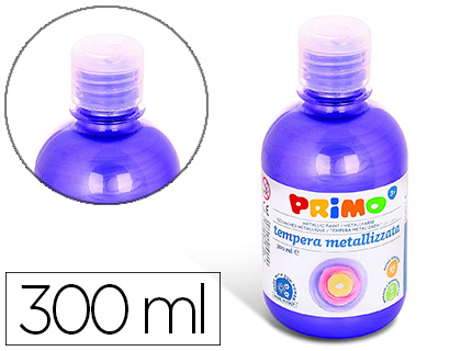 PRIMO - Tempera liquida escolar 300 ml violeta metalizado (Ref. 233TM300400)