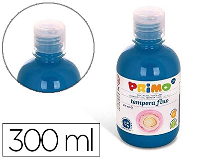 PRIMO - Tempera liquida escolar 300 ml azul marino fluorescente (Ref. 255TF300560)