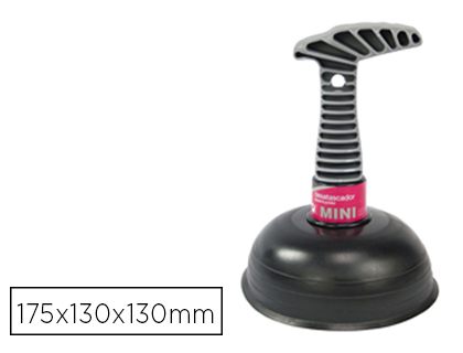ROZENBAL - Desatascador mini goma con mango 175x130x130 mm (Ref. 510804)