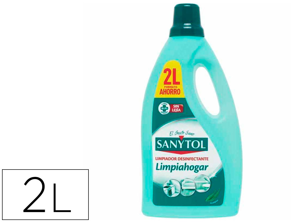 SANYTOL - Limpiador desinfectante limpiahogar multisuperficies bote de 2 litros (Ref. 89311)