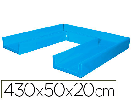 SUMO DIDACTIC - Circuito modular de gateo 430x50x20 cm azul (Ref. 448 A)