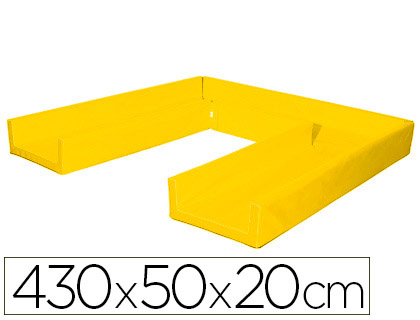 SUMO DIDACTIC - Circuito modular de gateo 430x50x20 cm amarillo (Ref. 448 AM)