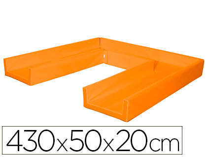 SUMO DIDACTIC - Circuito modular de gateo 430x50x20 cm naranja (Ref. 448 NA)