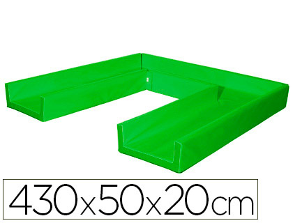 SUMO DIDACTIC - Circuito modular de gateo 430x50x20 cm verde (Ref. 448 V)