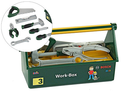 THEO KLEIN - Caja de herramientas bosch con accesorios 30,3x14x17,2 cm (Ref. 8573)