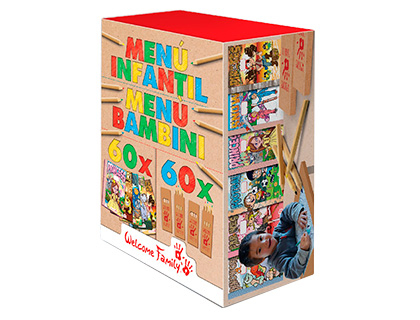 WELCOME FAMILY - Kit para colorear con 60 cuadernos para colorear y 60 cajas de 4 lapices de colores surtidos (Ref. WF-KITCOLO-10)