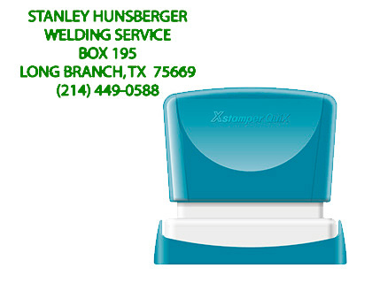 X'STAMPER - Sello quix personalizable color verde medidas 24x49 mm q-12 (Ref. QPTL-Q2449RU Q12 VE)