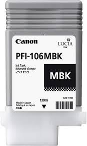 CANON - IPF 6300 CARTUCHO NEGRO MATE PFI 106 MBK (Ref.6620B001AA)