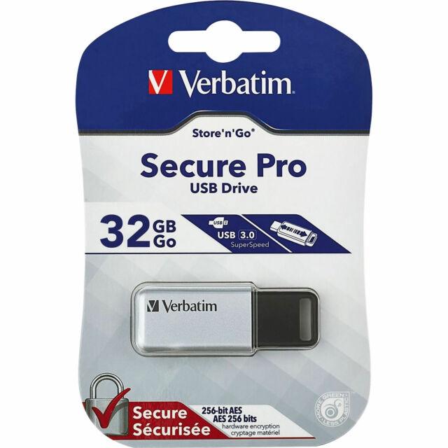 VERBATIM - SECURE DATA PRO USB DRIVE 32GB (Incluye Canon LPI de 0,24 €) (Ref.98665)
