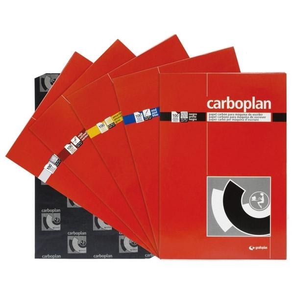 GRAFOPLÁS - PAPEL CARBON CARBOPLAN Fº caja de 100 NEGRO (Ref.72000110)