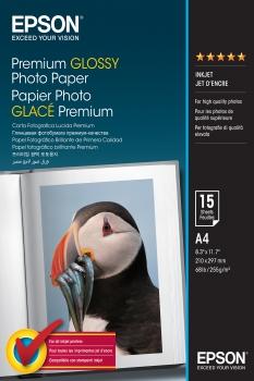 EPSON - PAPEL GLOSSY PHOTO A4 255 Gr. 15 Hj. (Ref.C13S042155)