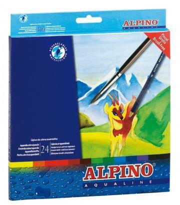 ALPINO - LAPICES ACUARELABLES AQUALINE estuche de 24 (Ref.AL000131)