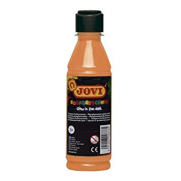 JOVI - TEMPERA LIQUIDA FOSFORESCENTE 250 ml (botella) NARANJA (Ref.51906)