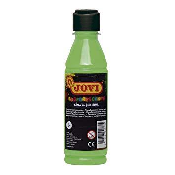JOVI - TEMPERA LIQUIDA FOSFORESCENTE 250 ml (botella) VERDE MEDIO (Ref.51917)