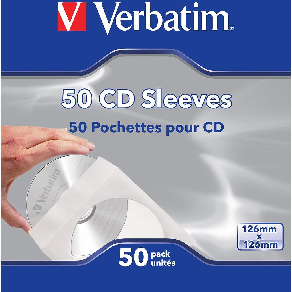 VERBATIM - FUNDA PARA CD, CAJA DE 50 UNIDADES (Ref.49992)