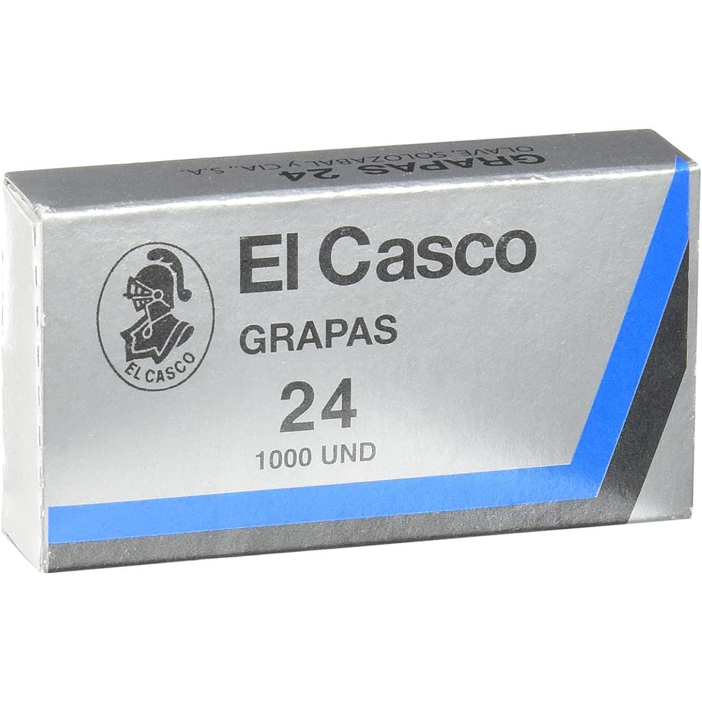 EL CASCO - GRAPAS CASCO 24 GALVANIZADAS caja de 1000 (Ref.1G00241)