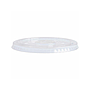 BLANCA - Tapa de plastico biodegradable para vaso de 195/220 cc paquete de 100 unidades (Ref. 102845)