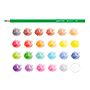 CARIOCA - Lapices de colores tita mina 3 mm tubo metal 24 colores surtidos + sacapuntas (Ref. 43341)