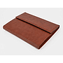 CSP - Carpeta portadocumentos artesania piel sintentica con doble cierre de iman color cuero 260x235x35 mm (Ref. 601513)