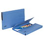 EXACOMPTA - Subcarpeta cartulina clean safe pocket horizontal din A4 con 2 solapas azul 400 gr paquete (Ref. 47222E)